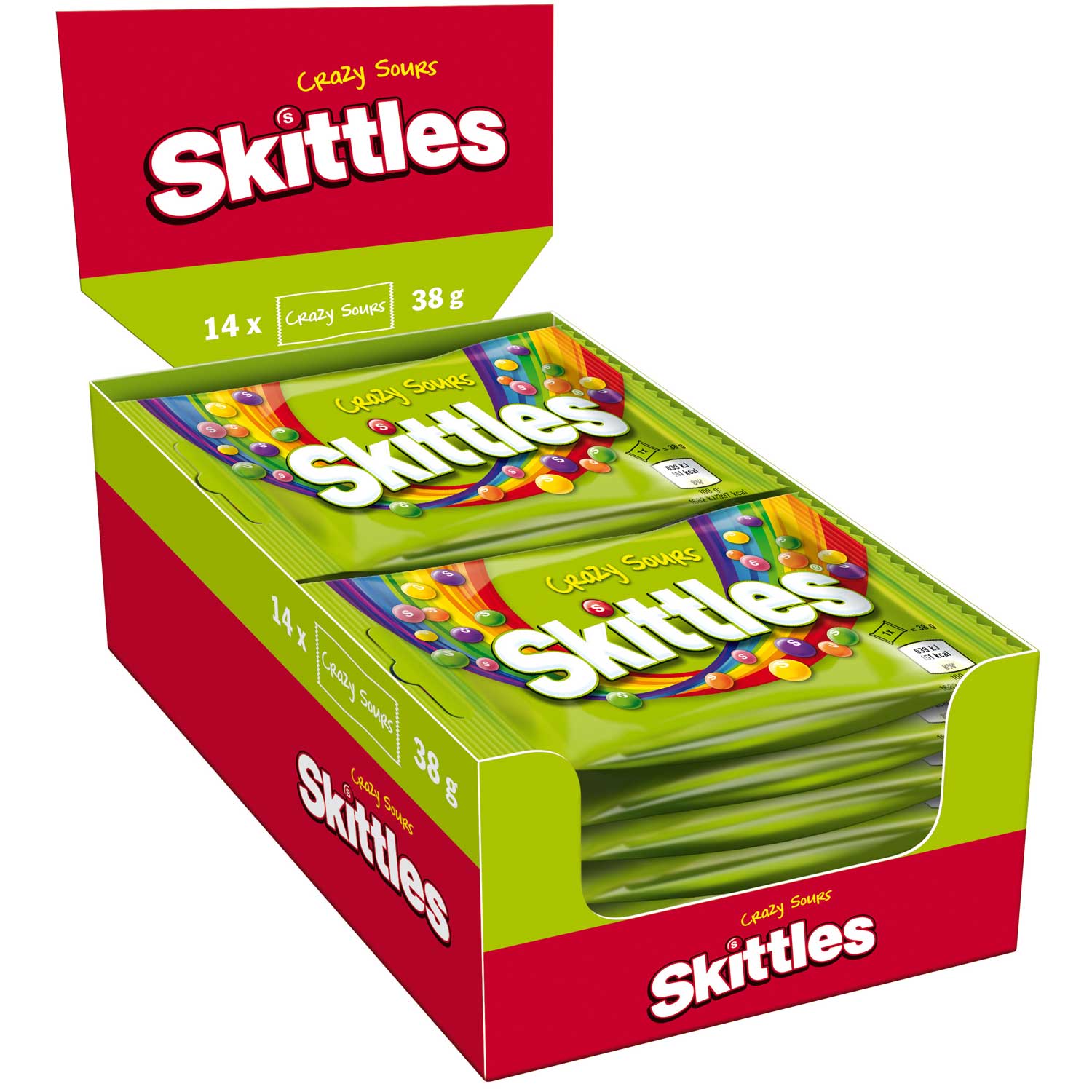 SKITTLES CANDY SOUR CRAZY 38 GM