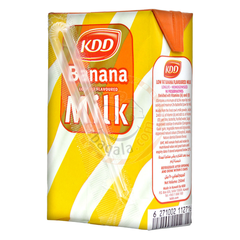 KDD BANANA LOW FAT MILK 250ML