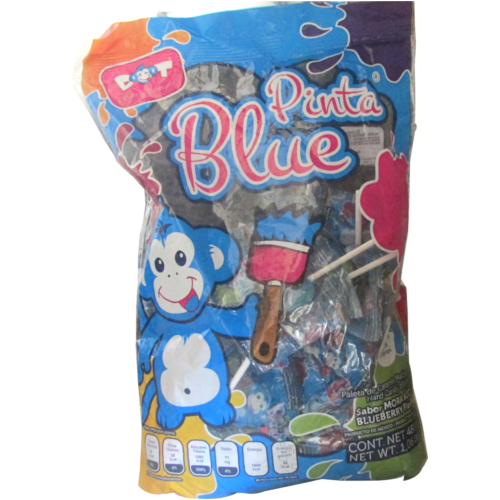 DOOT PINTA BLUE LOLLIPOP 40PC