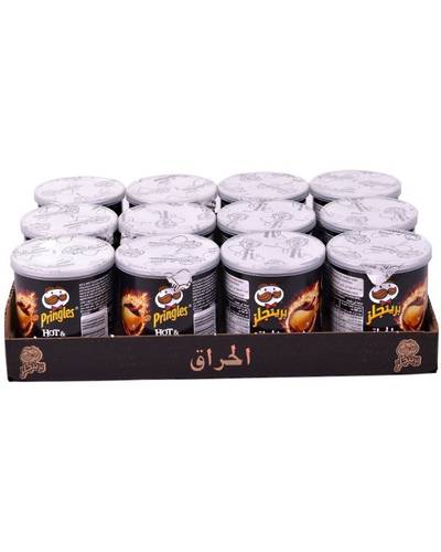 PRINGLES HOT SPICY 40GM*12PCS