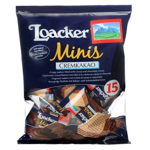 LOACKER MINIS CHOCOLATE 15PCS 