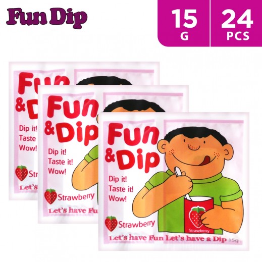 FUN &DIP STRAWBERRY 24PC